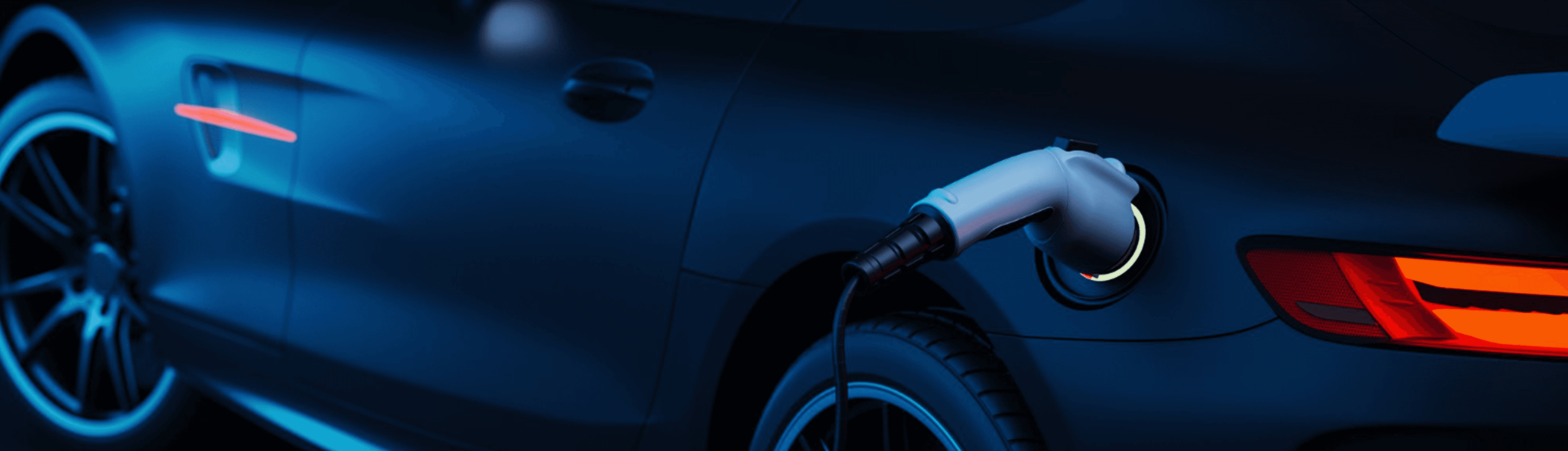1EV charger plugged into an electric vehicle